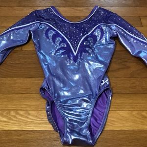 Purple long sleeve GK leotard